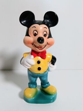 Vintage 1960s Walt Disney Productions Mickey Mouse Figurine Made in Japan